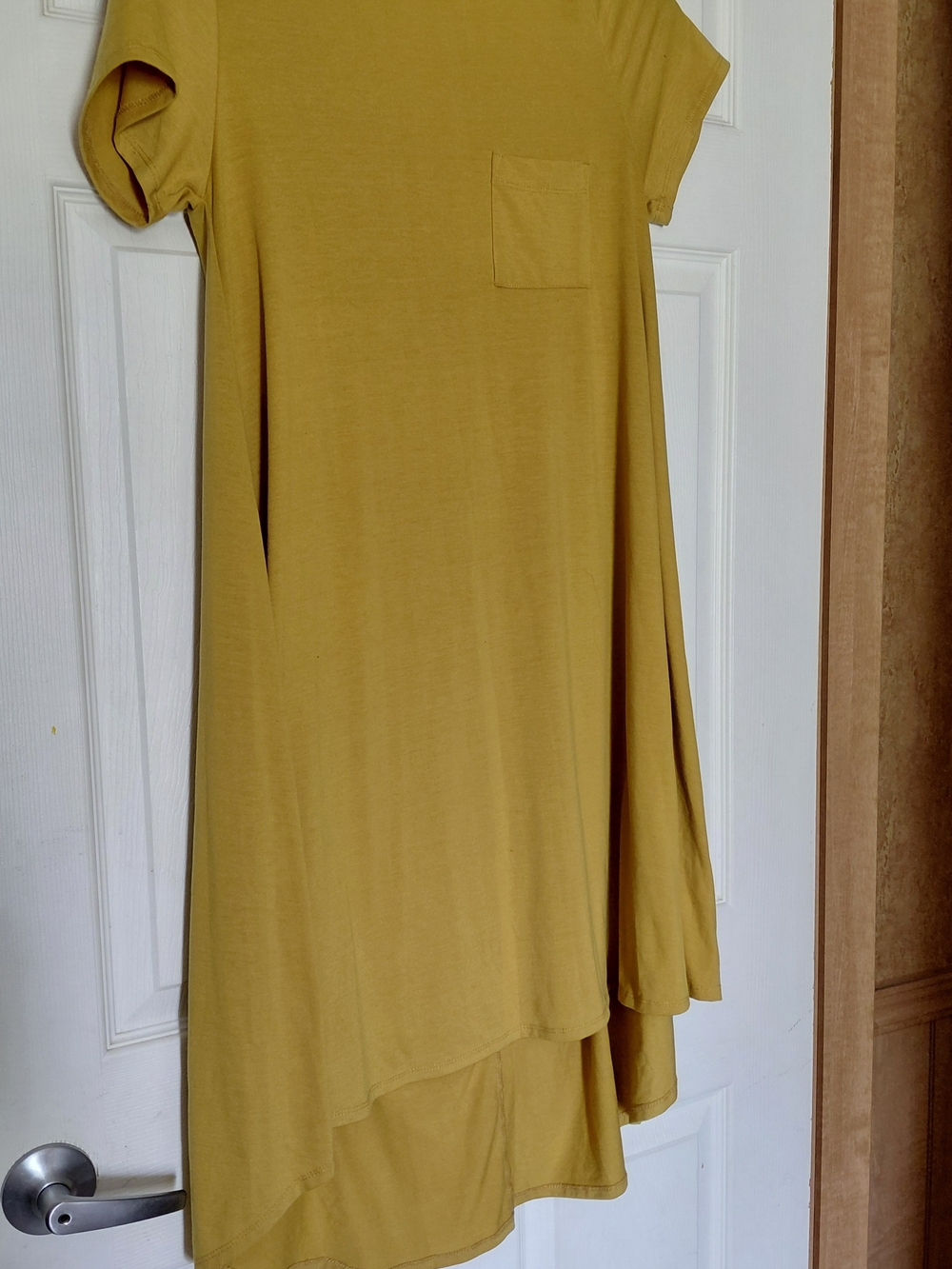 LuLaRoe Mustard High-Low Pocket Swing Dress